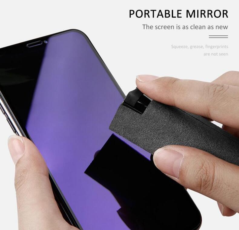 2 in 1  Telefono ir kompiuterio ekrano valymo rinkinys, skirtas ekrano dulkėms šalinti, mikropluošto šluosčių rinkinys