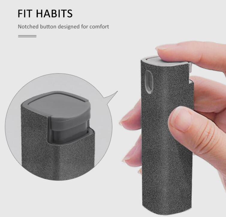 2 in 1  Telefono ir kompiuterio ekrano valymo rinkinys, skirtas ekrano dulkėms šalinti, mikropluošto šluosčių rinkinys