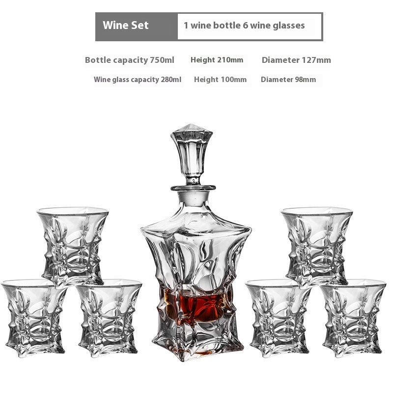 Creative Whiskey Liquor Glass Suit