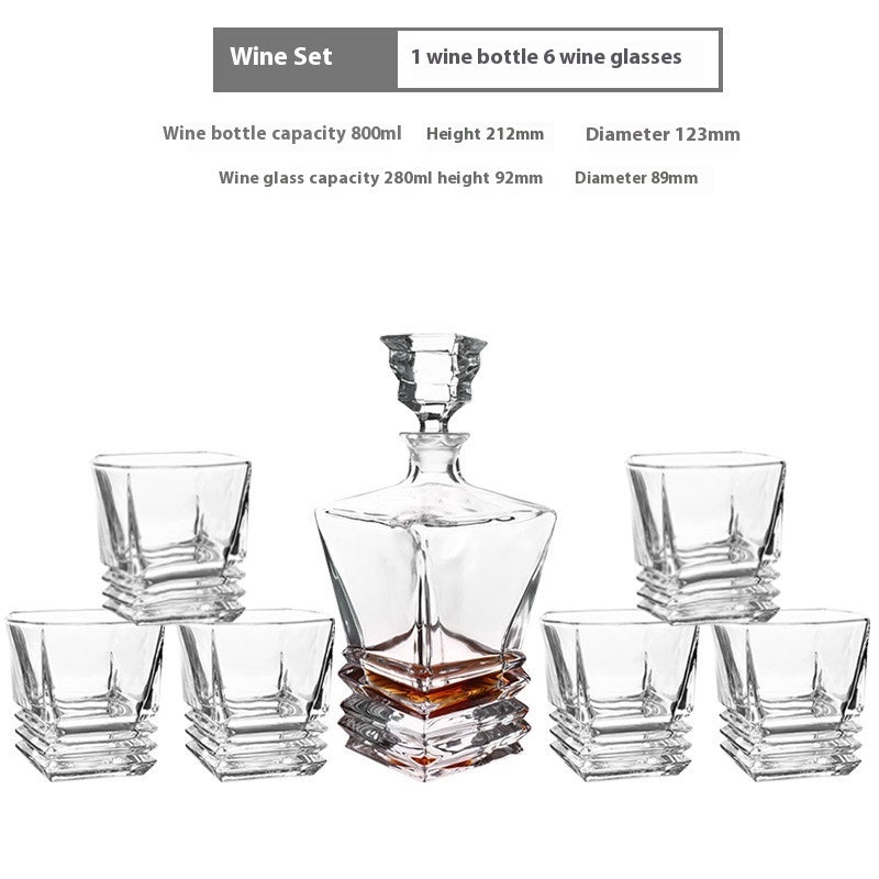 Creative Whiskey Liquor Glass Suit