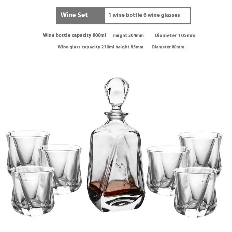 Creative Whiskey Liquor Glass Suit